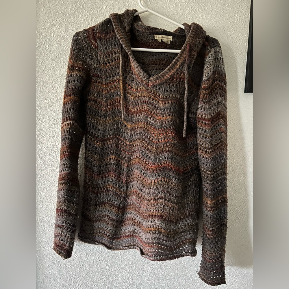 Hooded cozy sweater